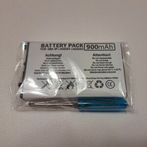 2X Gameboy Advance SP Replacement Battery High Quality 3.7V 900mAh Rechargeable